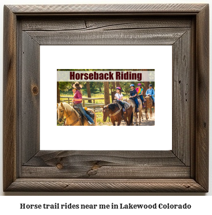 horse trail rides near me in Lakewood, Colorado